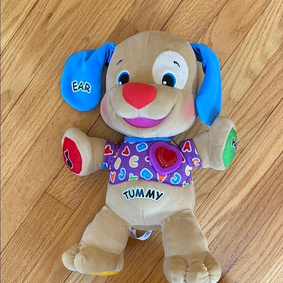 Fisher Price Tummy Talking Puppy Dog Singing Learning Games Heart Light Up 1 - Picture 1 of 6